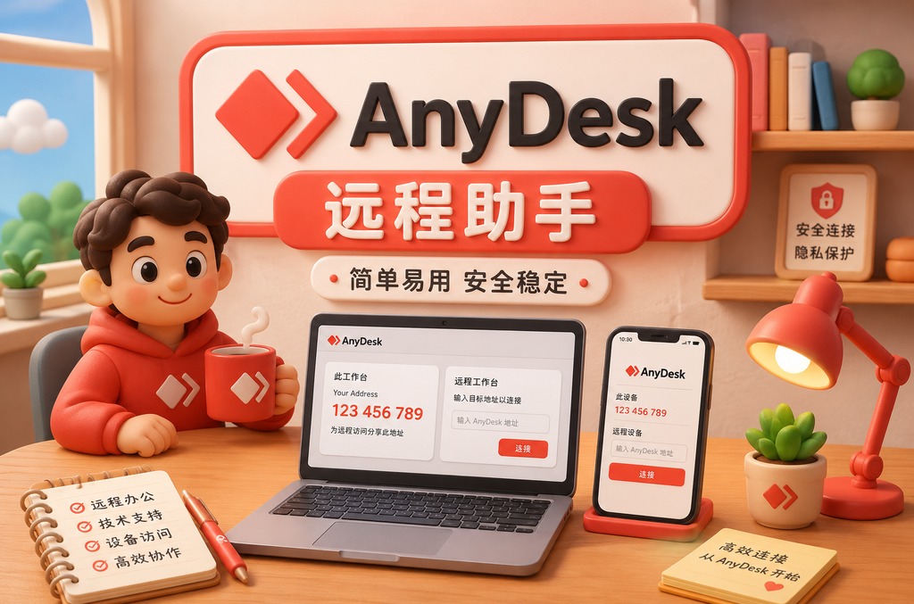 AnyDesk本地局域网共享怎么开？详细图文教程与优化设置指南